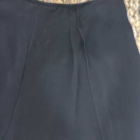 Carlisle Sport Silk Split At Sides Wide Leg High Rise Pants In Black Size M - Picture 6 of 12